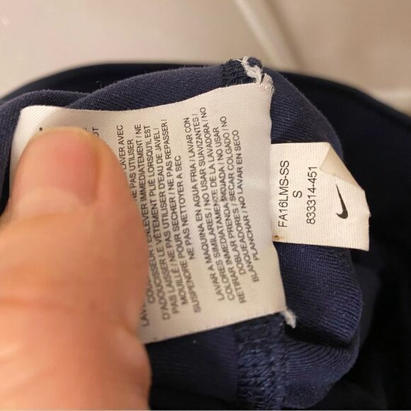 Nike Twist Training Leggings Obsidian/Deep Royal Blue/Black 833314-451 Small - Picture 6 of 10